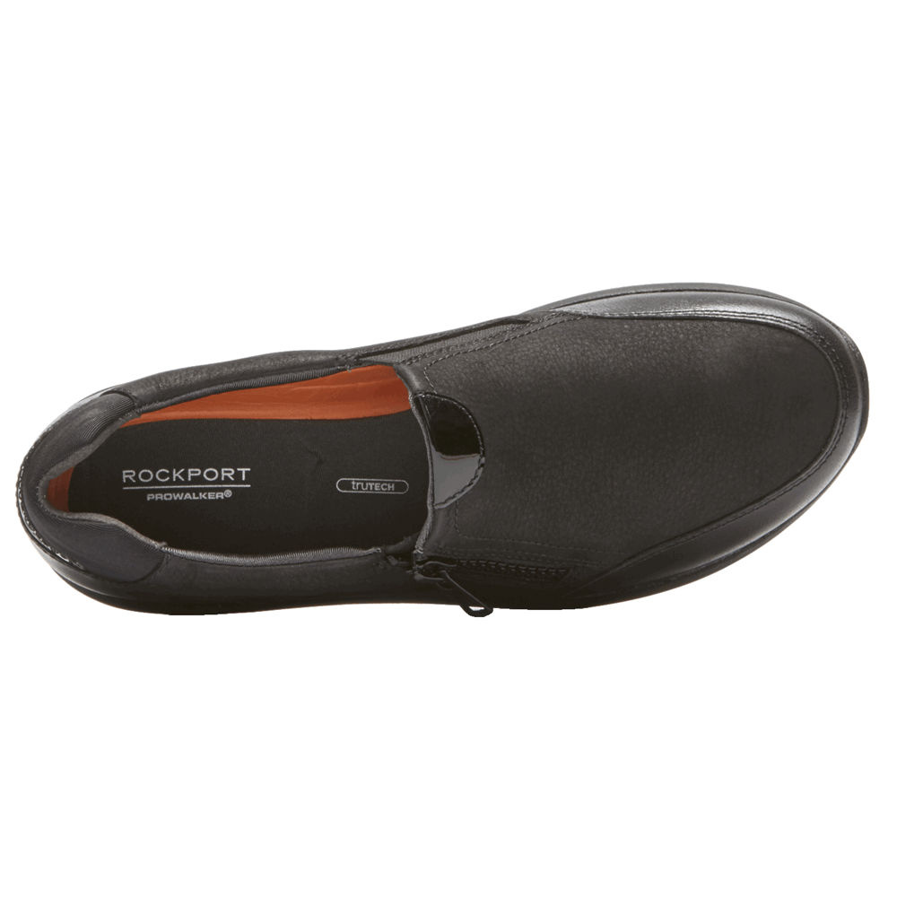 Rockport Slip-On Dam Svarta - Trustride Side Zip - CWVHN3615
